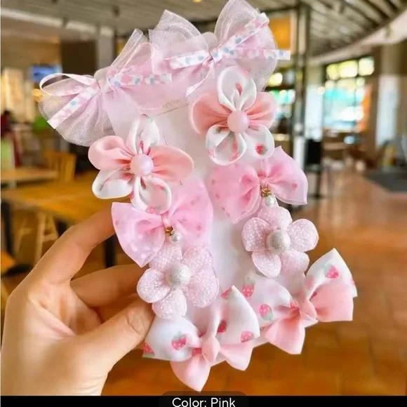 Blush Floral Tulle Hair Accessory with Ruffled Texture 0221