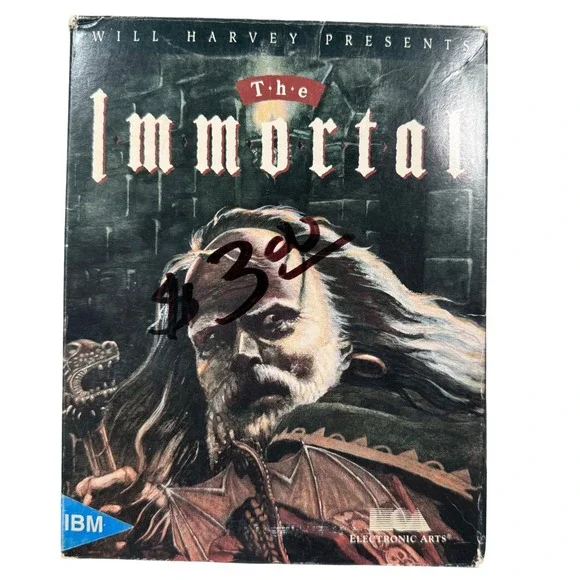 Electronic Arts Video Game The Immortal‎ IBM PC Big Box Retro Floppy Untested