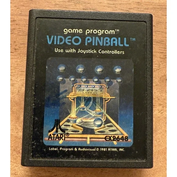 Game Program Video Pinball Cartridge (Atari 2600)‎ cx2648
