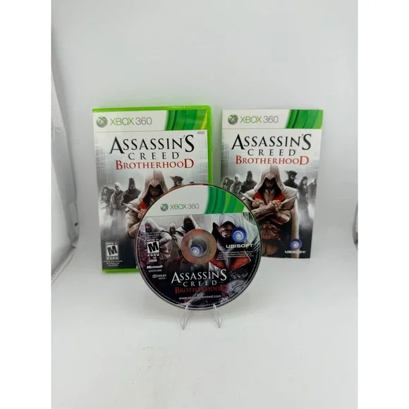 Assassins Creed Brotherhood Microsoft Xbox 360 Game 2010 CIB‎ NTSC 526254-DVD