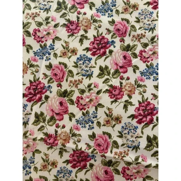 Vintage Waverly Floral Curtain 43