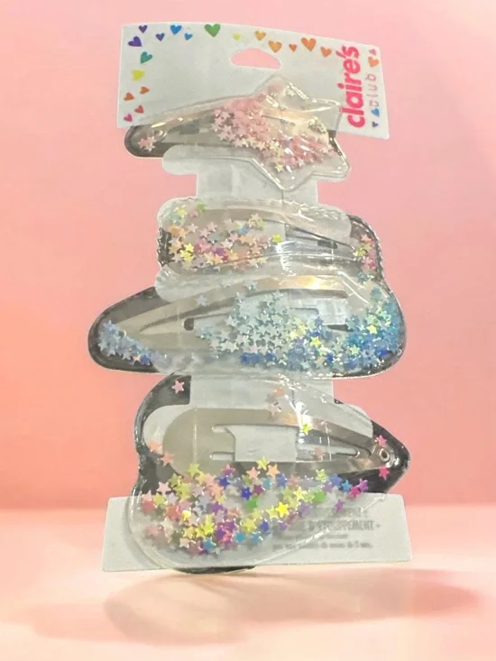 Claire's Kids Star Confetti Hair Clips - Multicolor 894