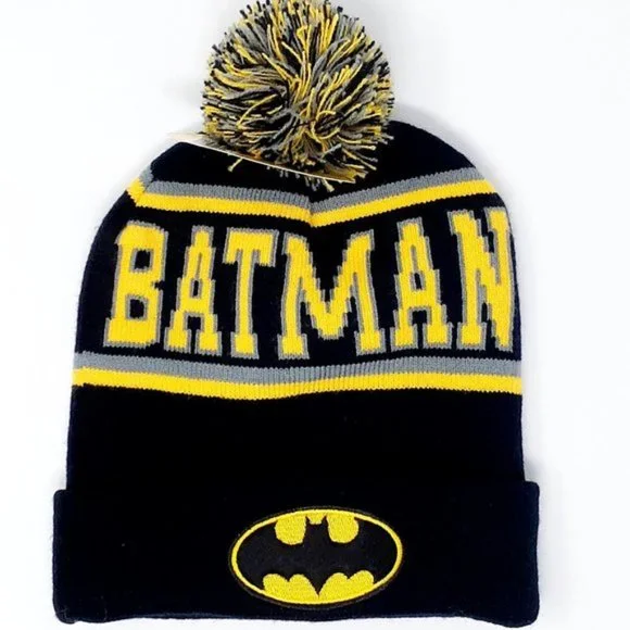 Black & Yellow Batman Beanie