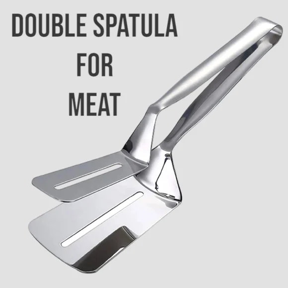 New Double Spatula - Stainless Steel