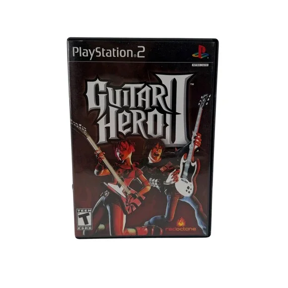 Guitar Hero II 2 PlayStation 2 PS2 Game with Manual RedOctane Activision Tested