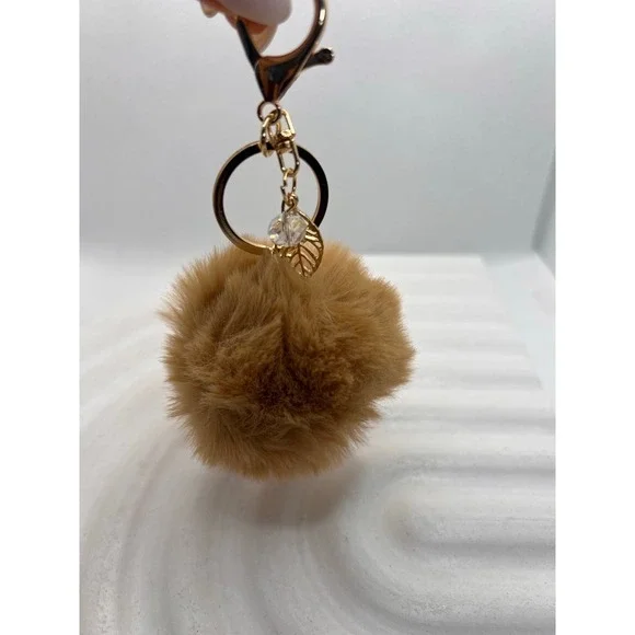 NWT Trendy Red Bow Keychain NWT – Puffy Fabric‎ Charm Accessory Cute Gift