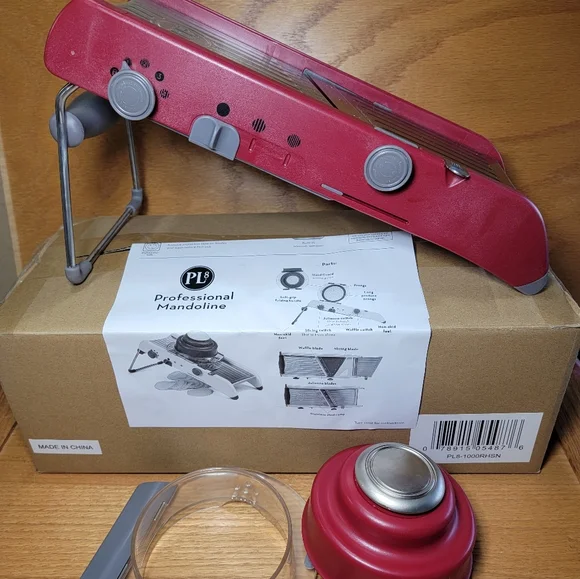 Progressive International PL8 Professional Mandoline Slicer Red