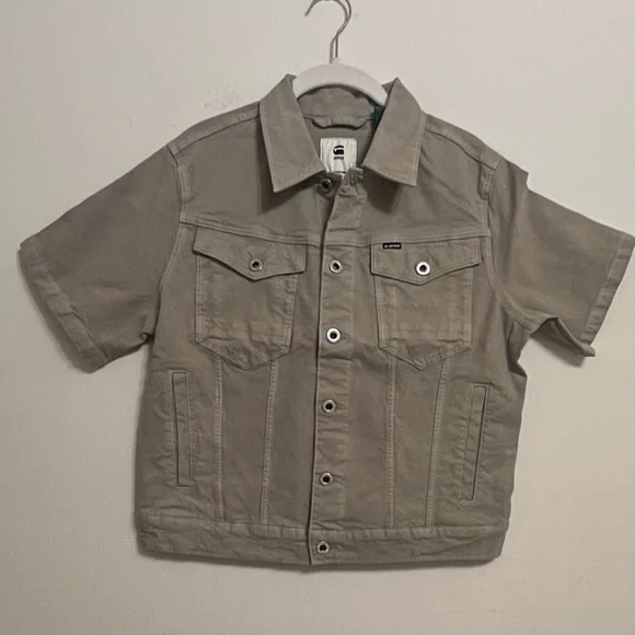 G-Star Arc Jacket Cruise Stretch Canvas S/S Women's Size XS Worn in Berge $180