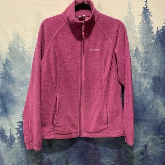 Columbia Jacket Womens Large Full Zip Fleece Sweater Camp‎ Ladies