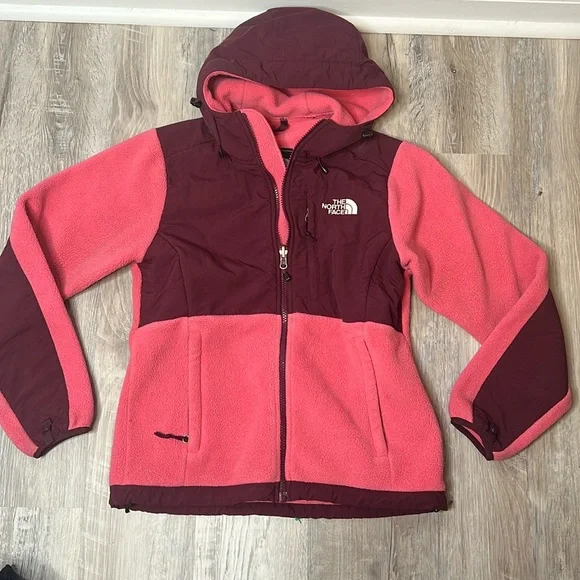 The North Face Womens Extra Small Denali Jacket Pink Maroon