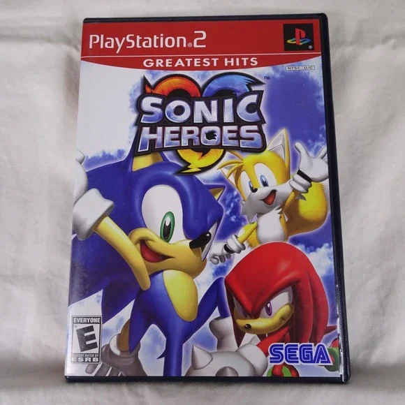 Sonic Heroes Greatest Hits (Sony PlayStation 2, 2003) DISC AND MANUAL