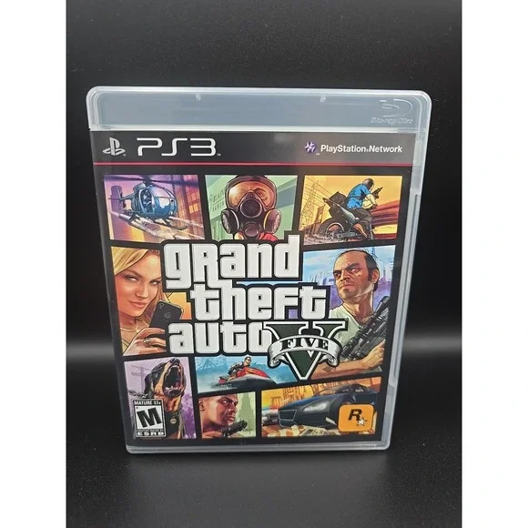 Grand Theft Auto V 5 PlayStation 3 PS3 Game with Manual‎ Play Tested