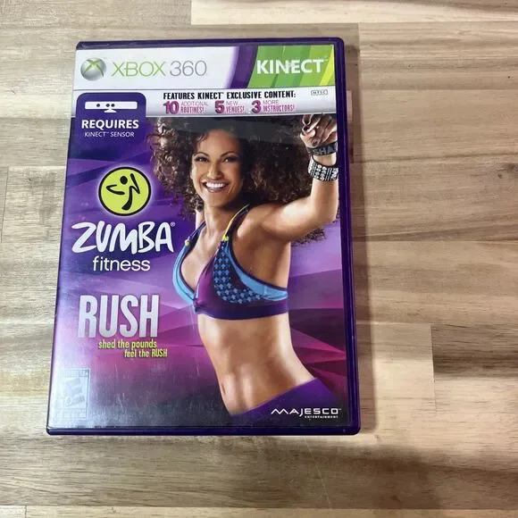 Zumba Fitness Rush Microsoft Xbox 360 CIB Complete‎ Tested Free Shipping