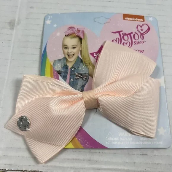 Nickelodeon JoJo Siwa Girls Signature Collection Basic Hair Bow Clip Peach