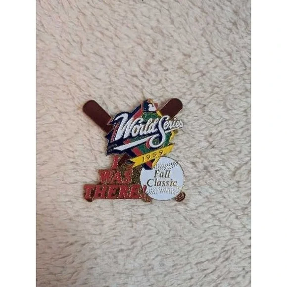 Vintage 1999 MLB World Series Fall Classic Baseball Lapel Pin 