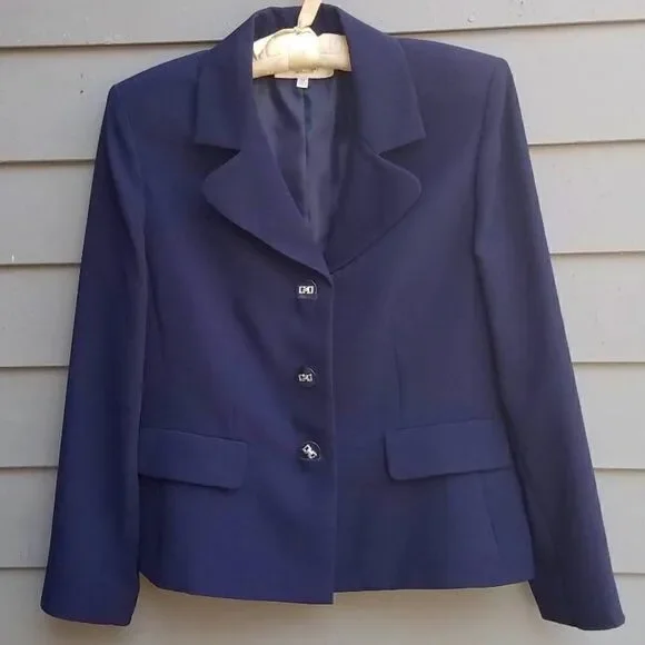Jones Studio Navy Blazer Size 14