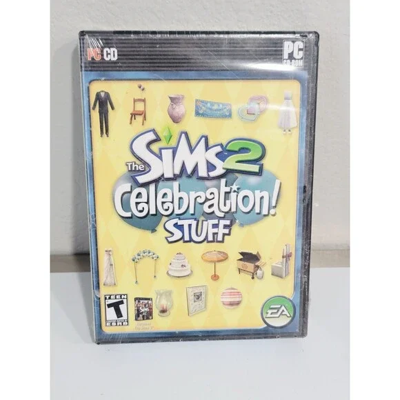 The Sims 2 Celebration Stuff PC Game 2007 NEW SEALED Factory Wrapped Rare