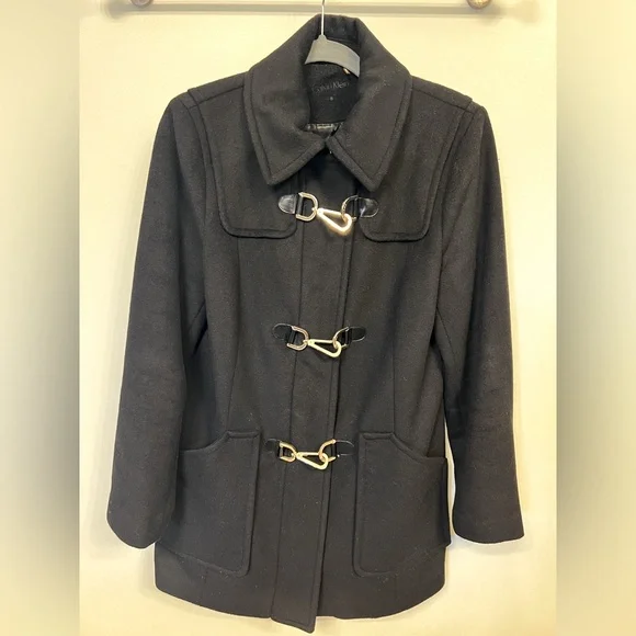*NWOT* Calvin Klein Carabiner‎ Clip Pea Coat