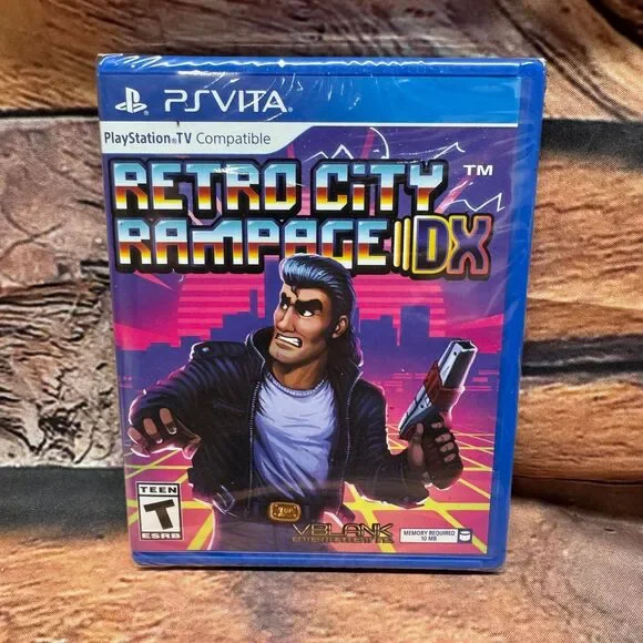 Retro City Rampage DX PS Vita Video Game Open World Action Pixel Art