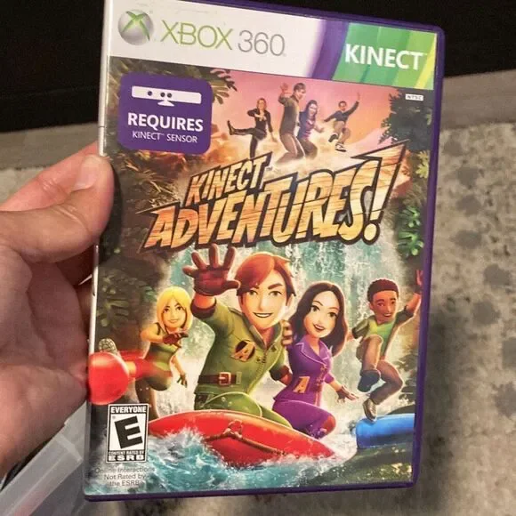 Kinect Adventures Xbox 360 Game w/ Case & Disc – Family Fun Motion Game
