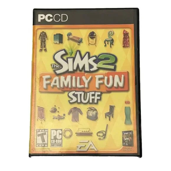 The Sims 2: Family Fun Stuff PC Expansion Pack 2006 - Preowned, Good Condition