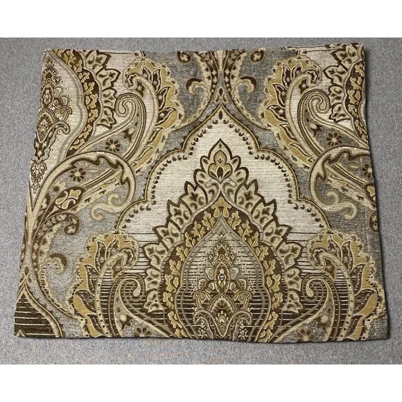 Vintage BILTMORE Tapestry PAISLEY 54”x23” Curtain Panels (SET OF 2)