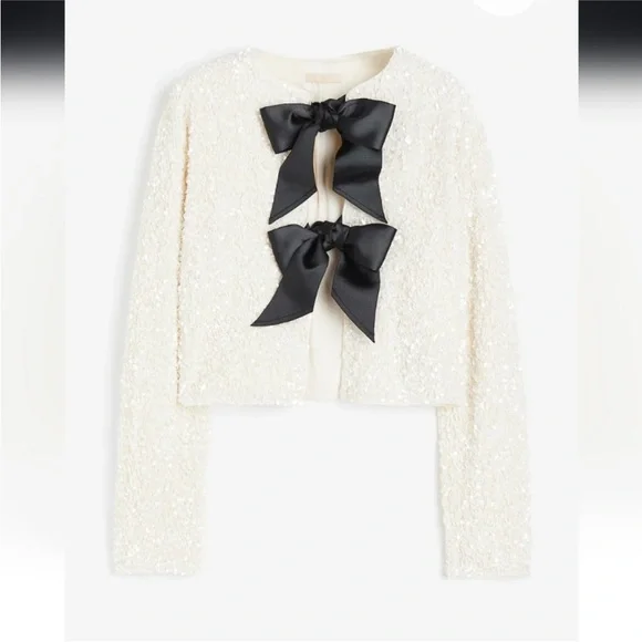 Sequin Bow Jacket