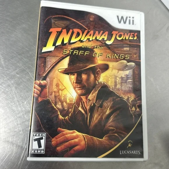 Indiana Jones & The Staff Of Kings‎ Nintendo Wii Case And Booklet