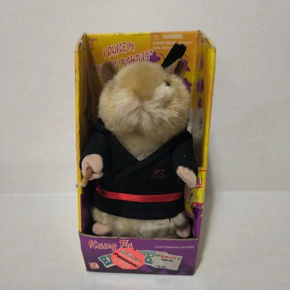 Gemmy 2001 Kung Fu Karate Hamster Martial Arts In Original Box SEE NOTES