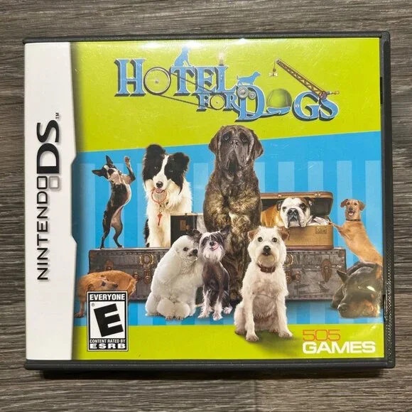 Hotel For Dogs Nintendo DS Complete Case Manual 2009 Nickelodeon Y2K Dreamworks