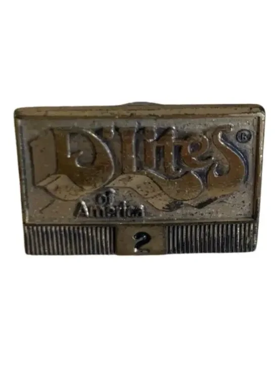 D’Lites of America Lapel Pin Fast Food Chain 1980s Vintage Gold Tone Pinback