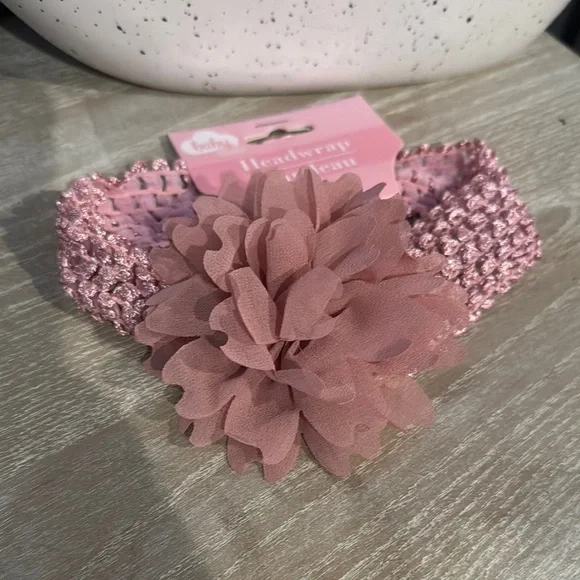 Pink Floral Headwrap‎ for Kids
