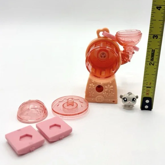 2007 Littlest Pet Shop LPS Do-Ables Teeniest Tiny Hamster Wheel Pencil Sharpener