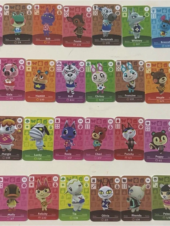 37 Animal Crossing Amiibo Cards