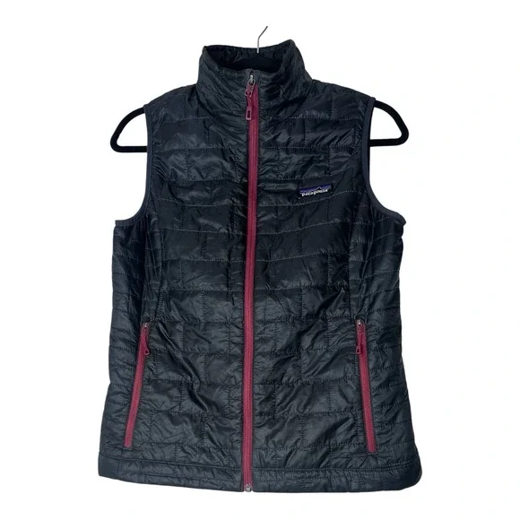 Patagonia Women's Small Nano Puff Vest Full Zip Primaloft Insulated Outdoors