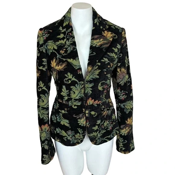 H&M Floral Tapestry Floral Women's Jacket- Sz 8