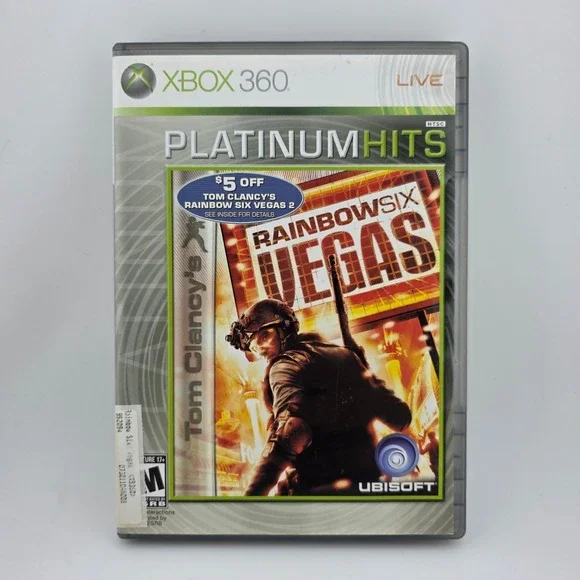 Tom Clancys Rainbow Six Vegas‎ Platinum Hits Xbox 360 Video Game Ubisoft
