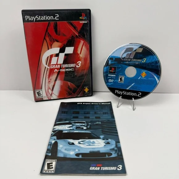 Gran Turismo 3: A-Spec Complete With Manual PS2 (Play Station 2) Black Label
