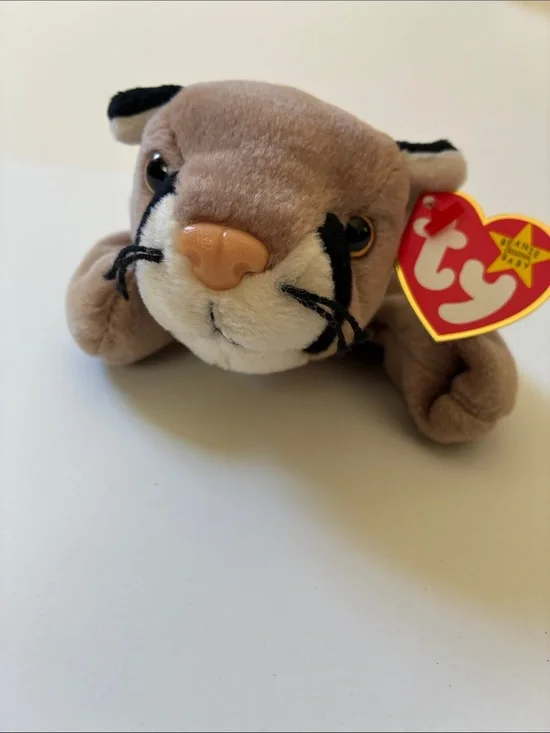 Ty Plush Cougar in Brown with Black and Cream Accents 1998