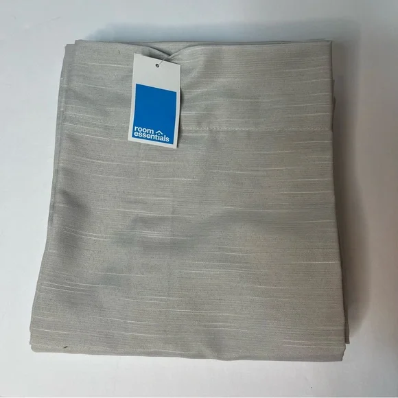 2pk (42” W x 84” L) Light Filtering Curtain Panel - Room Essentials ™ in Beige.