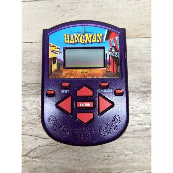 Vtg 2002 Hasbro Wild West Hangman Electronic Hand-Held Pocket Game Tested