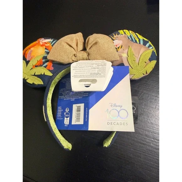 Disney 100 Decades The Jungle Book Ear Headband 1960s Limited Release NWT
