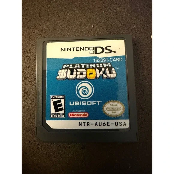 Platinum Sudoku Nintendo DS Ubisoft NTR-AU6E-USA Puzzle Game Cartridge Only