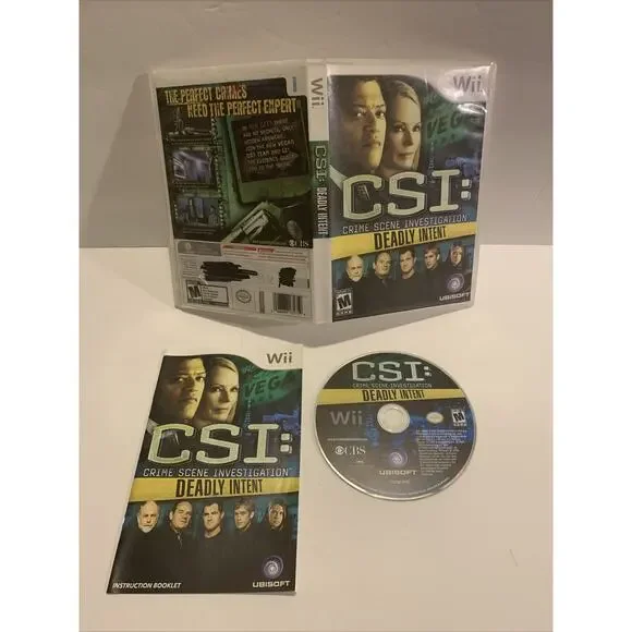 CSI: Deadly Intent, (Wii) Used Formal Rental Cover Is A Copy