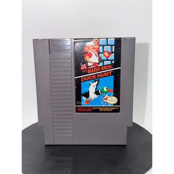 Super Mario Bros Duck Hunt Nintendo NES Game Cartridge NES-MH-USA Authentic 1985