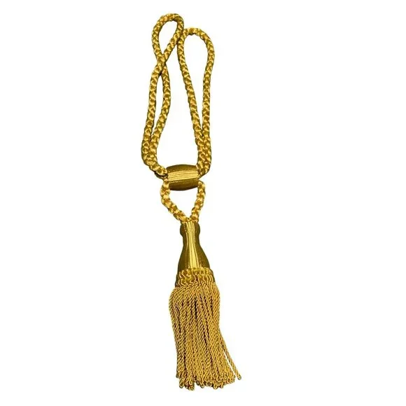 Vintage Gold Tassel Curtain Tiebacks 18