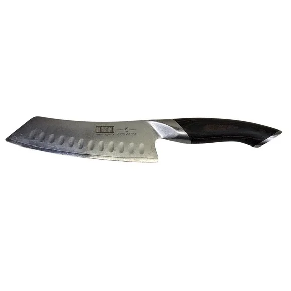 HOSHANHO Santoku Knife Unisex 7in Silver Excellent Loong Series Pakkawood Handle