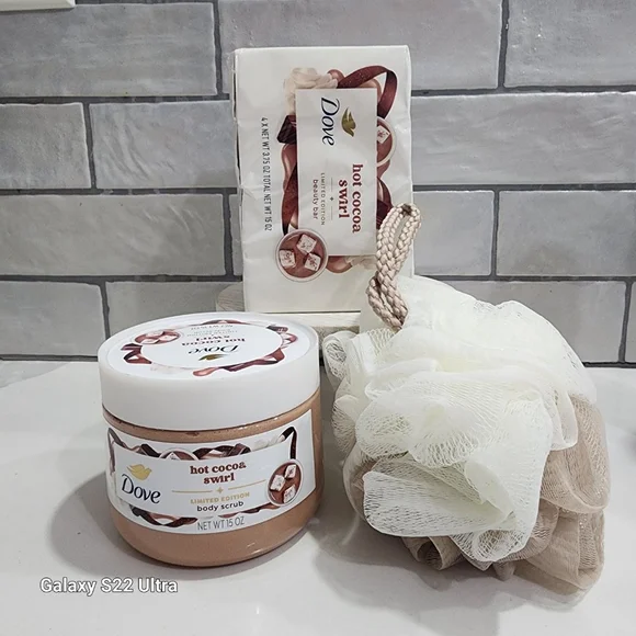 Women's Dove Hot Cocoa Swirl Body Scrub & Beauty Bar One Size Brown/White