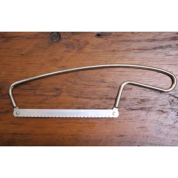 Vintage Stainless Steel Mid Century Modern Butcher Bone Saw Knife 10