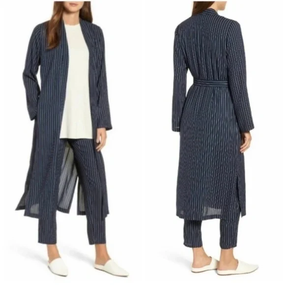 Eileen‎ Fisher Striped Duster Jacket